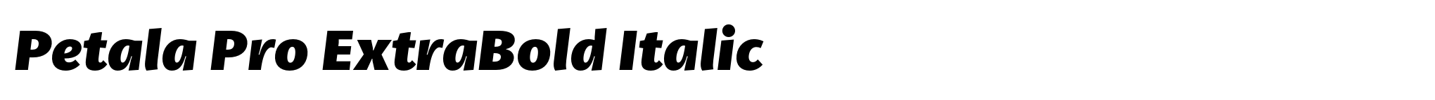 Petala Pro ExtraBold Italic image